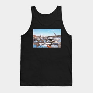 Quayside Scene At Woodbridge Tank Top